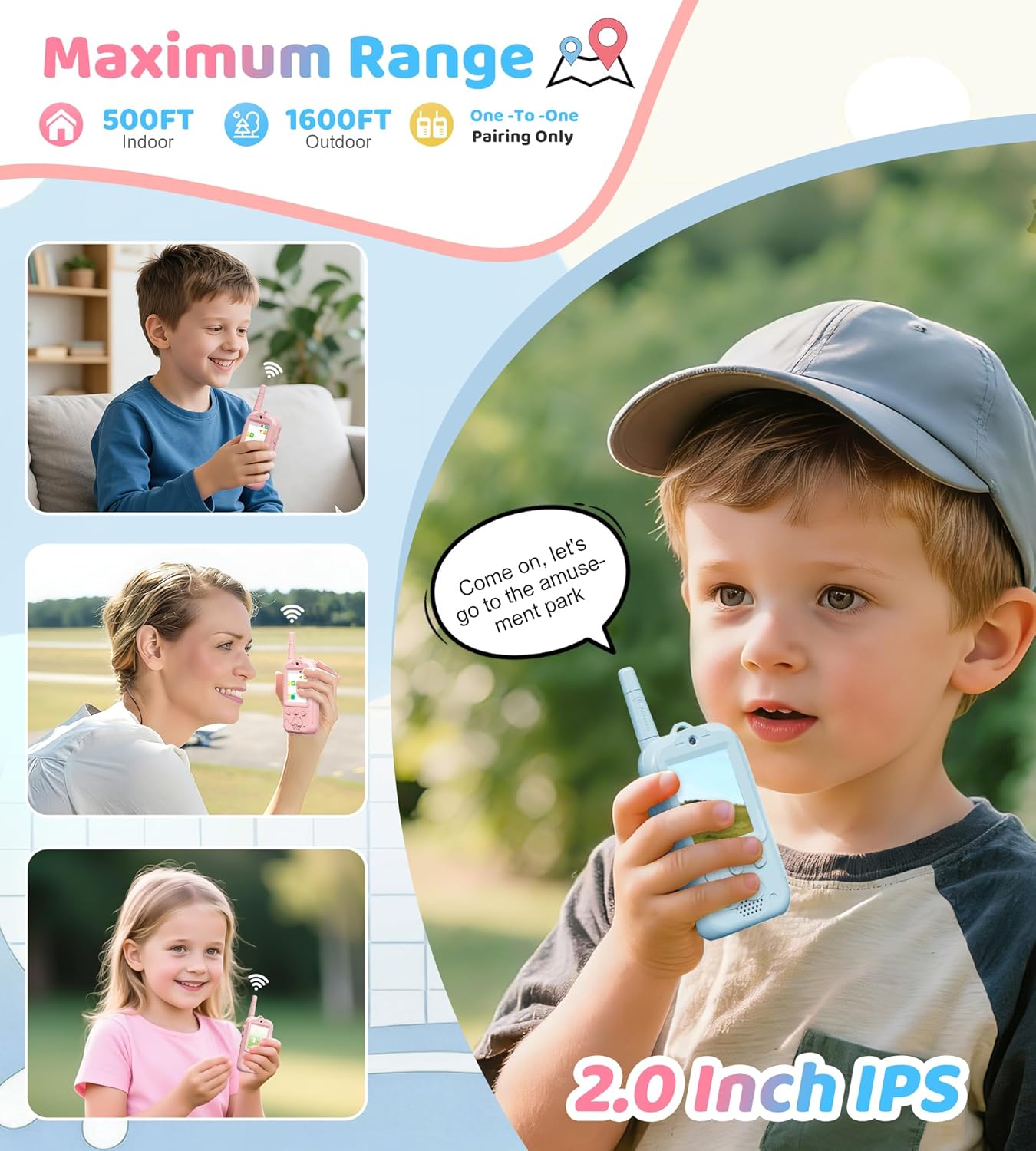 Kids Walkie-Talkie With Camera ( 2 in 1 )